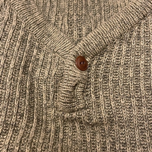 Vintage J Crew Oarsman Button Neck Linen Blend Women’s L Sweater - Picture 7 of 7